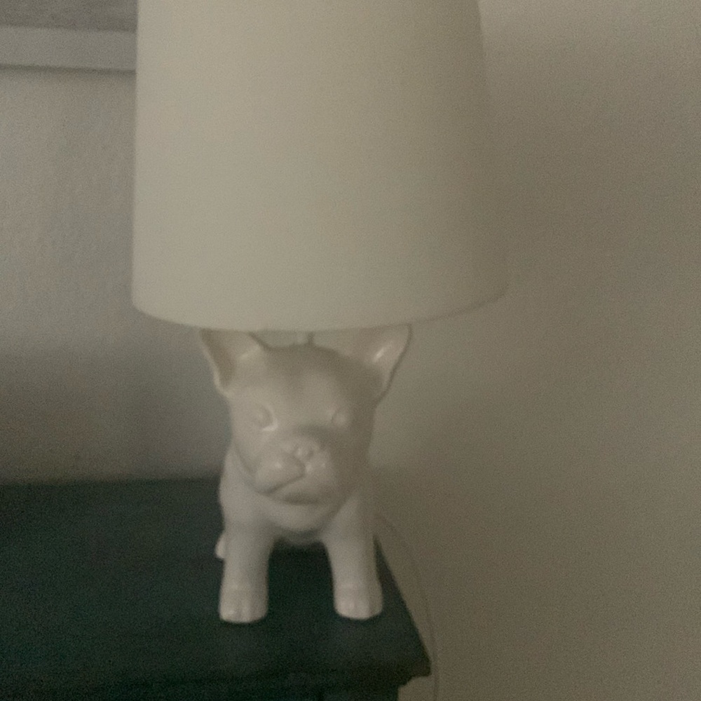 Frenchie dog lamp